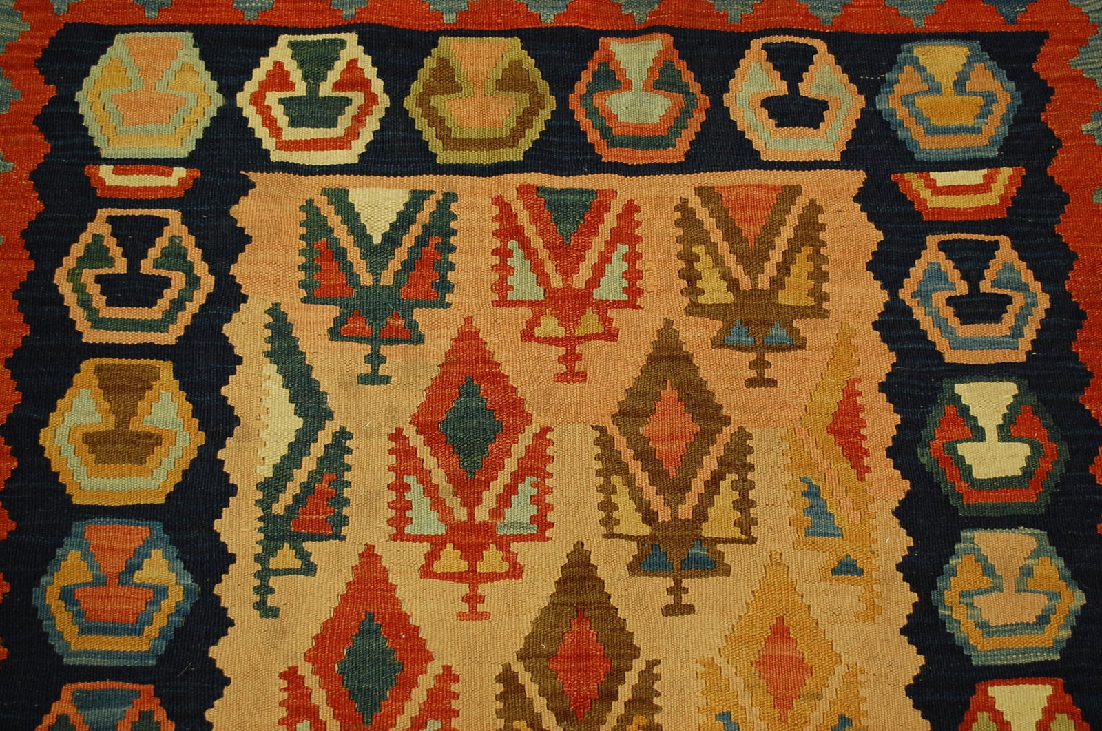 CAUCASIAN KILIM RUG 3.5x6.7 - 6