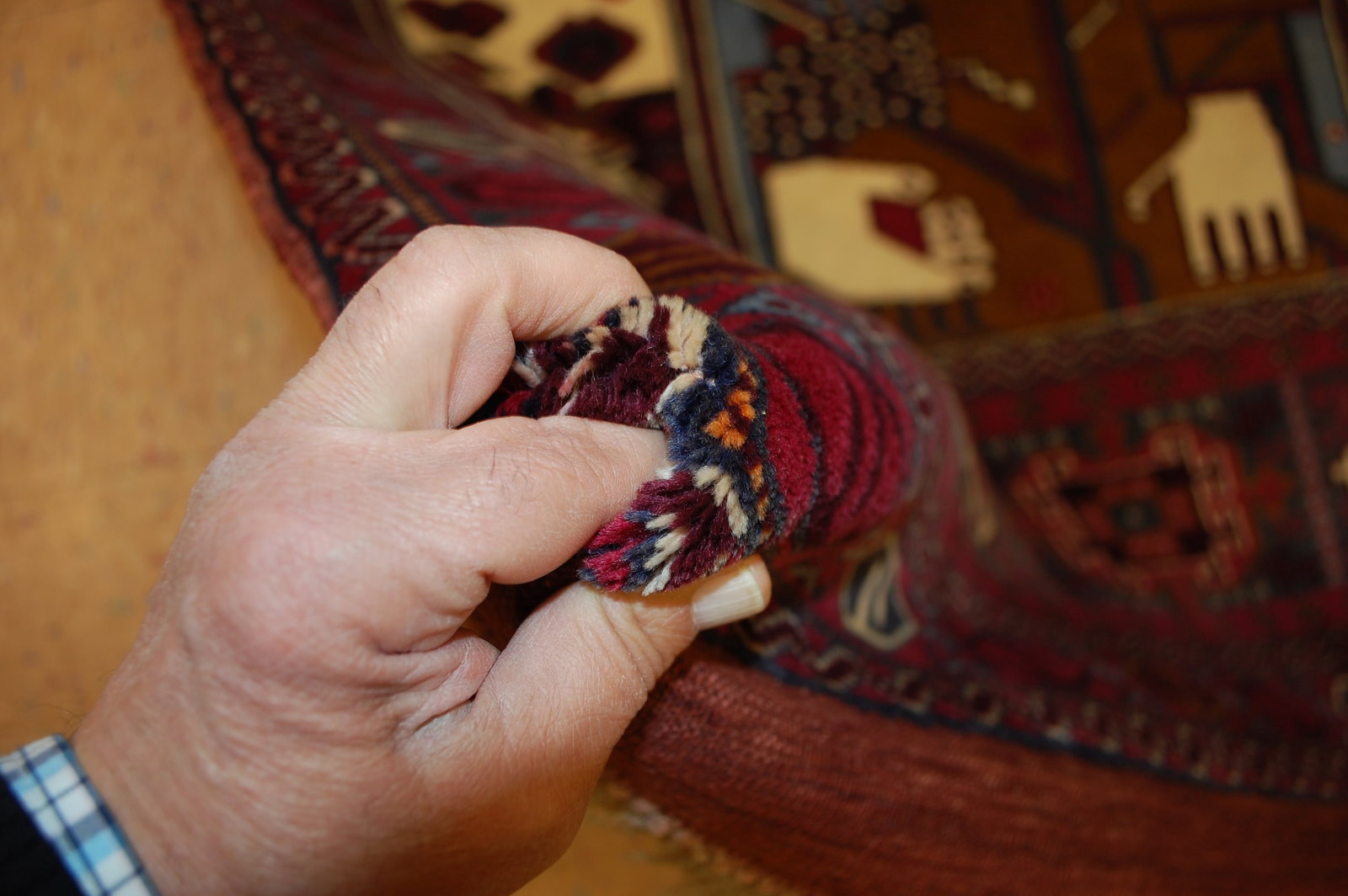 PERSIAN BALOUCHI RUG 3'6" x 4' - 15