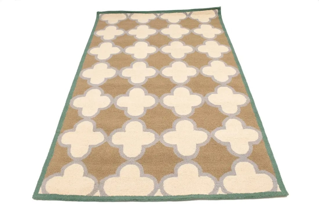 Multicolored Trellis 5X8 Hand-Tufted Modern Rug - 3