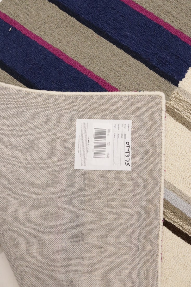 Multicolored Stripes 5X8 Hand-Tufted Modern Rug - 16