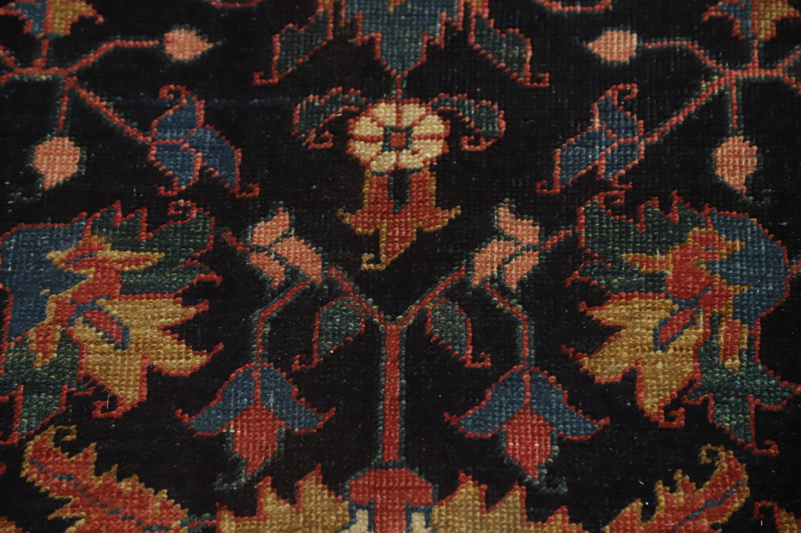 Pre-1900 Vegetable Dye Heriz Serapi Persian Area Rug 8x11 - 6