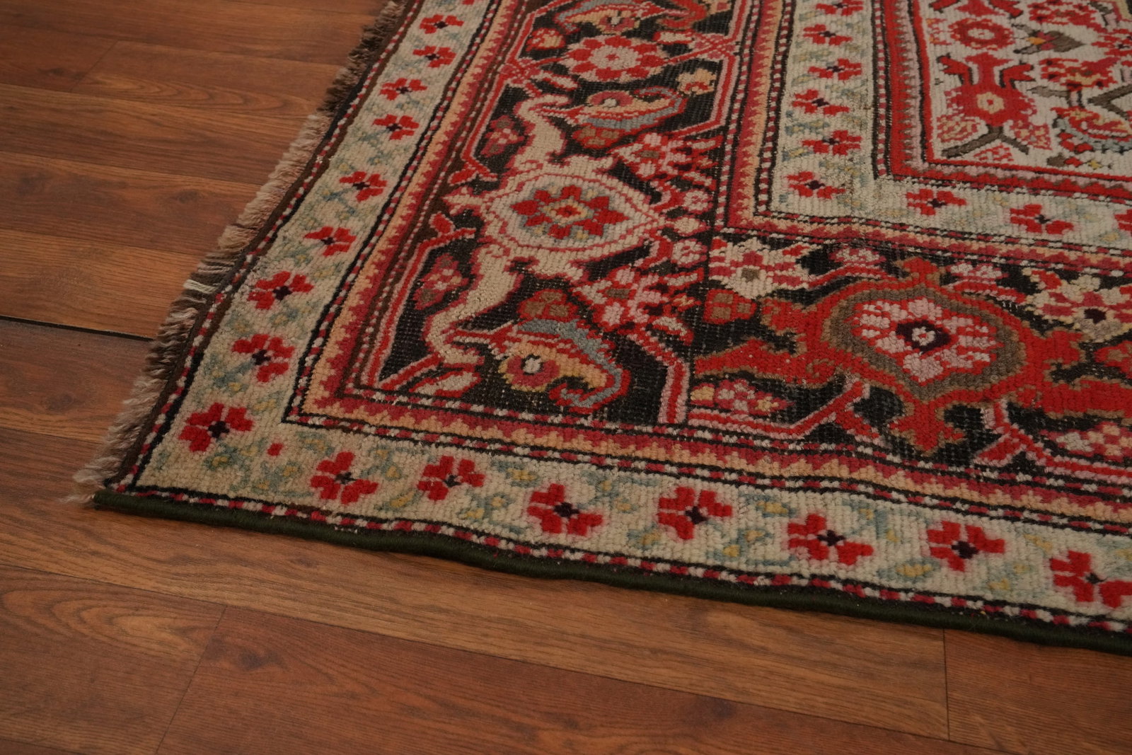 Pre-1900 Vegetable Dye Bidjar Persian Area Rug 7x12 - 12