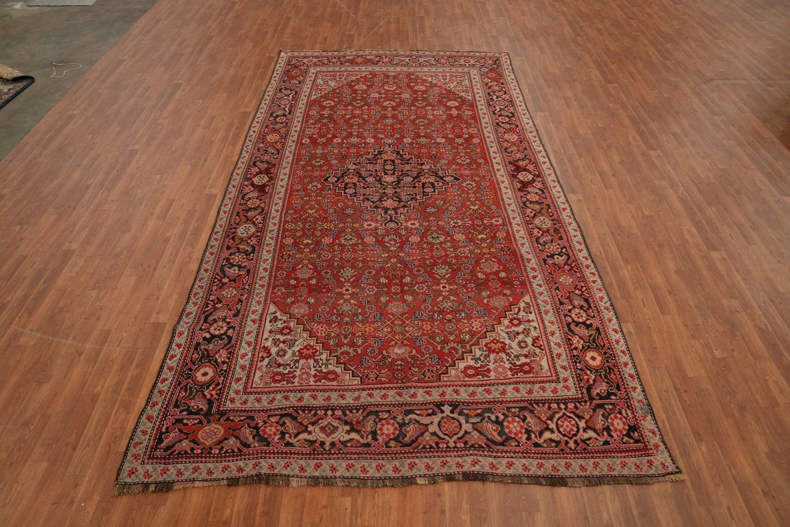 Pre-1900 Vegetable Dye Bidjar Persian Area Rug 7x12 - 2