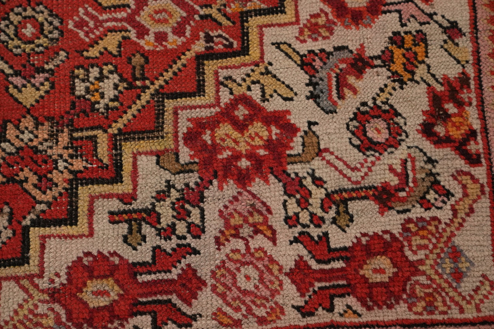Pre-1900 Vegetable Dye Bidjar Persian Area Rug 7x12 - 9