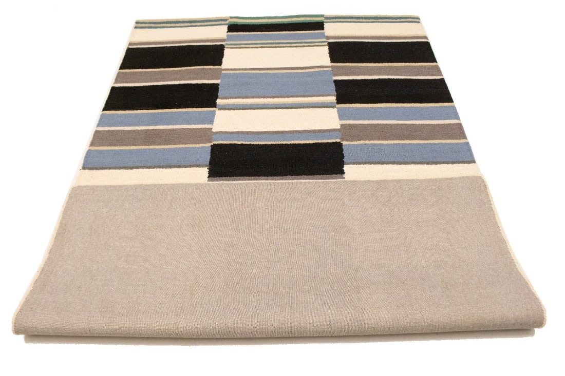 Multicolored Stripes 5X8 Hand-Tufted Modern Rug - 15