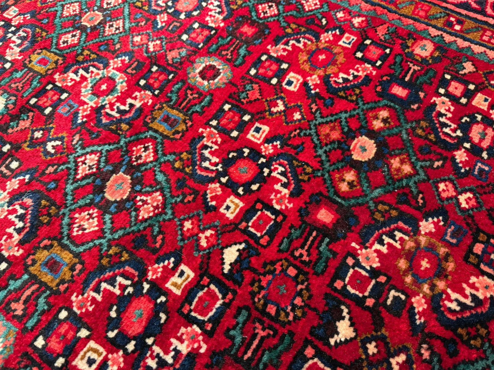 Stunning Persian Hamedan Rug 4x14.2 - 10