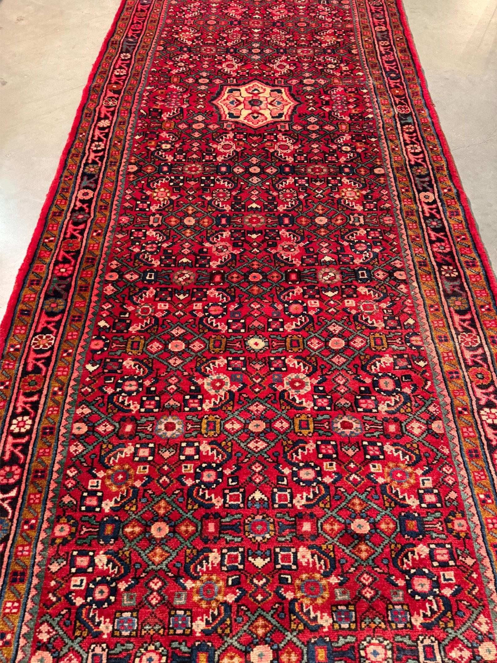 Stunning Persian Hamedan Rug 4x14.2 - 2