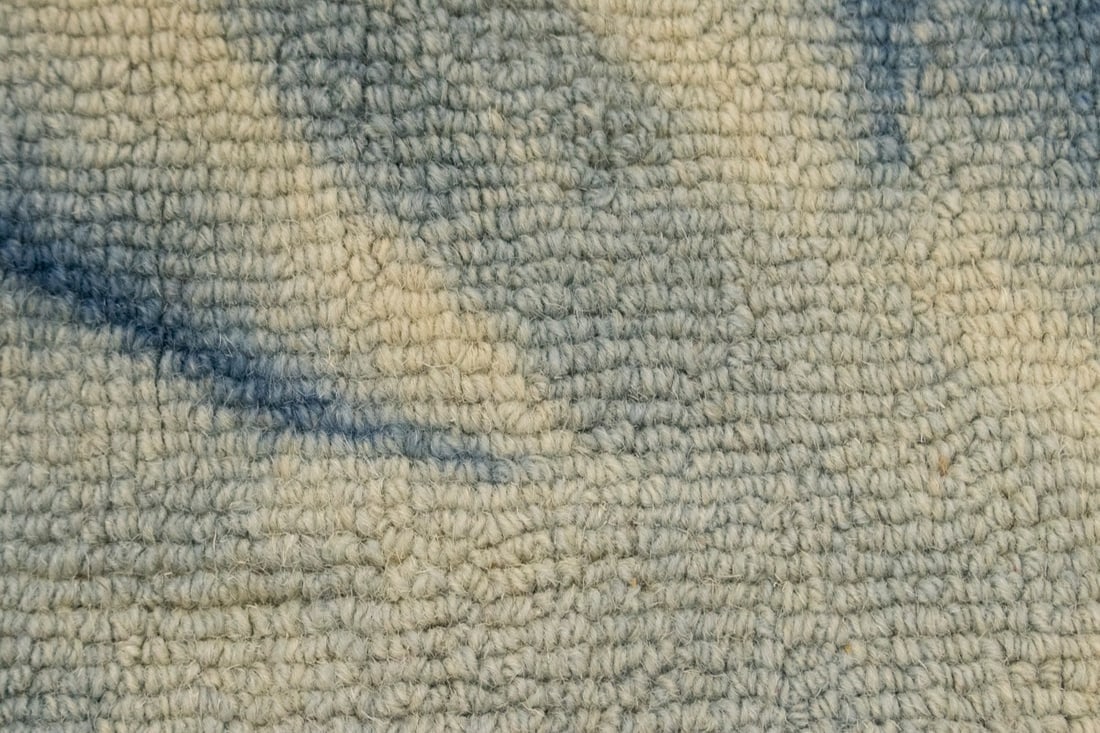 Navy Blue Tie-Dye 5X8 Hand-Tufted Modern Rug - 11