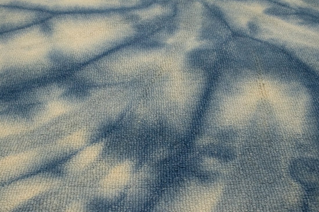 Navy Blue Tie-Dye 5X8 Hand-Tufted Modern Rug - 14