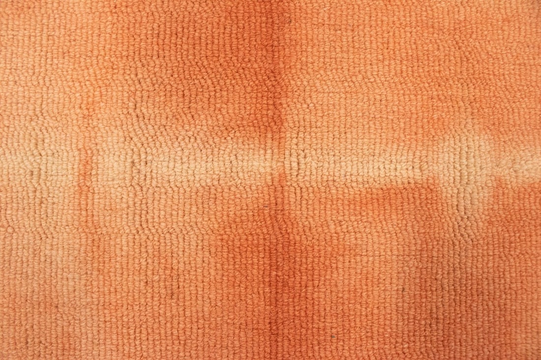 Coral Red Tie-Dye 5X8 Hand-Tufted Modern Rug - 12