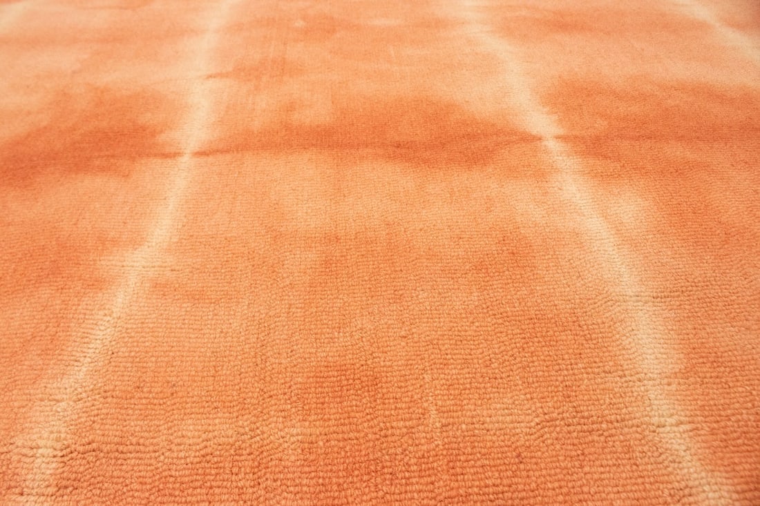 Coral Red Tie-Dye 5X8 Hand-Tufted Modern Rug - 14