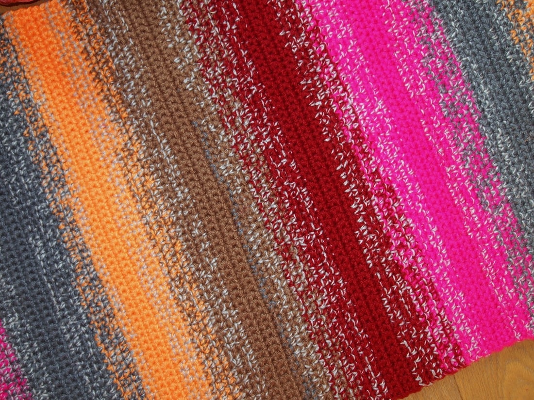 Handmade contemporary ORA Russian striped runner 2.1' x 6.7' (66cm x 206cm) 2021 - 3