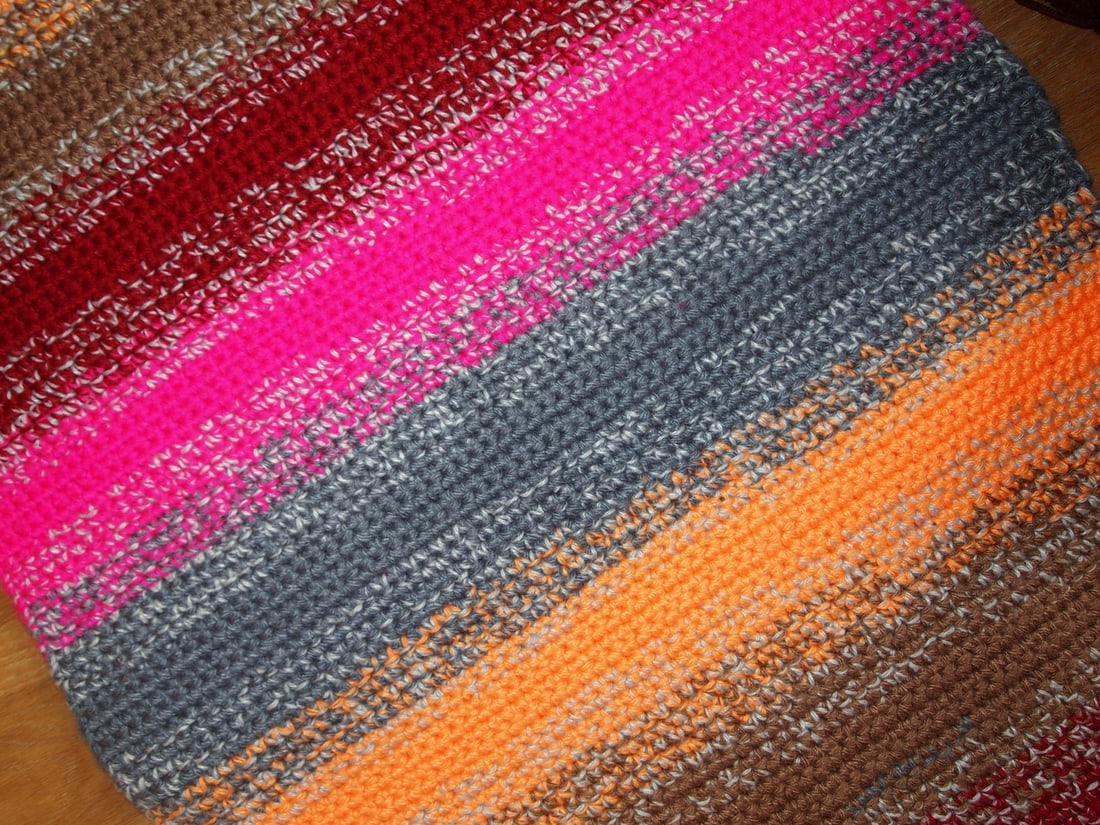 Handmade contemporary ORA Russian striped runner 2.1' x 6.7' (66cm x 206cm) 2021 - 4