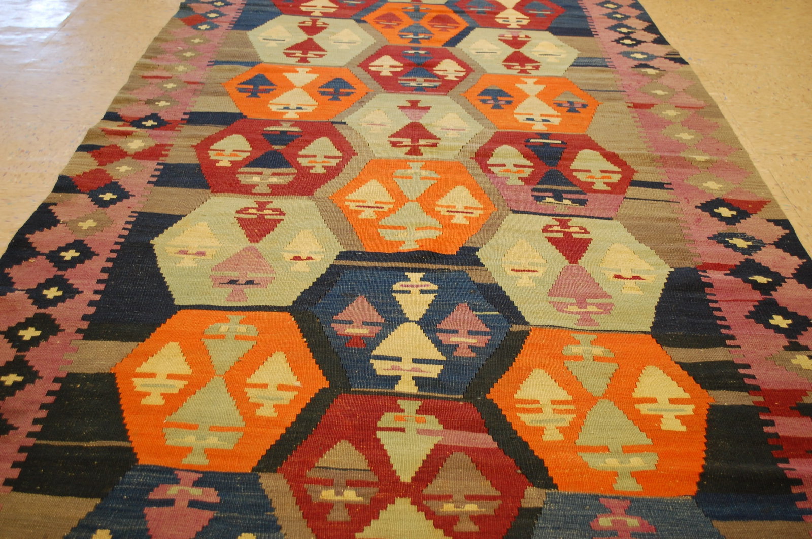 CAUCASIAN KILIM 5x12.9 - 7
