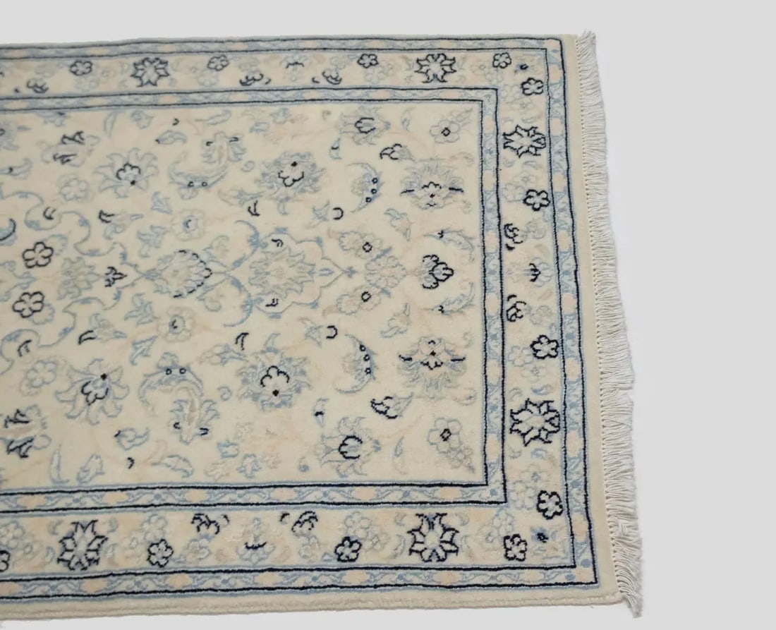 Cream Classic 2X5 Nain Persian Rug - 13