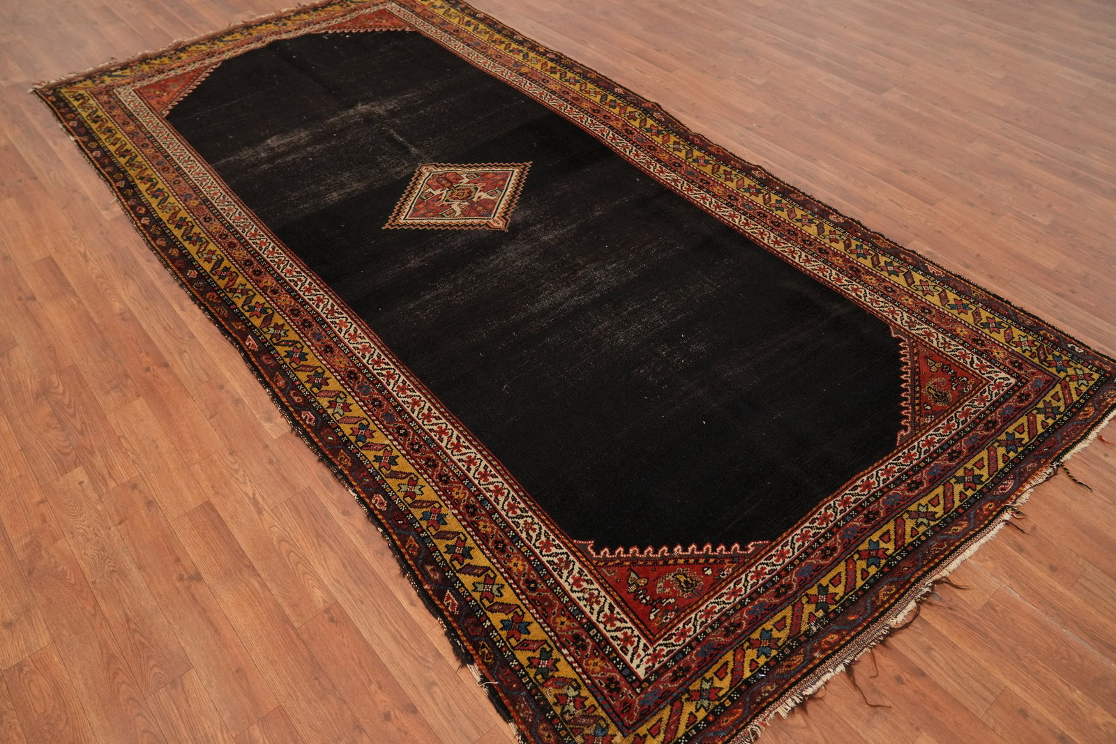 Pre-1900 Vegetable Dye Malayer Persian Area Rug 5x10 - 4