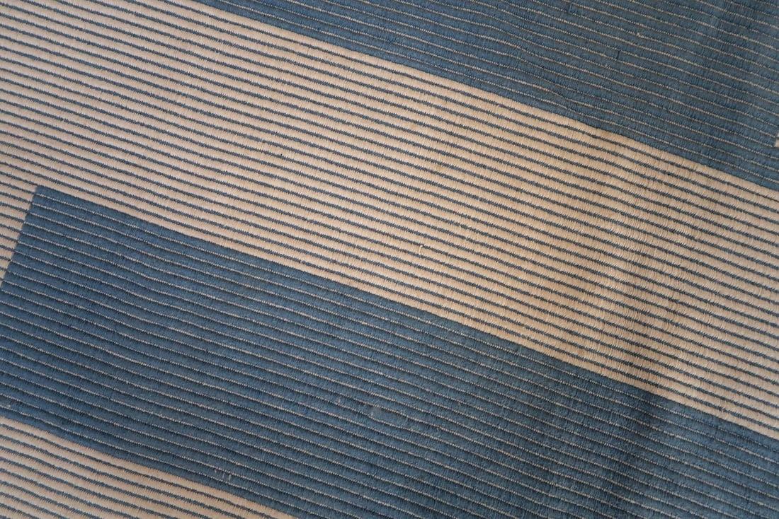 Handmade vintage Indian Dhurri kilim 4.6' x 6.3' (141cm x 193cm) 1970s - 6