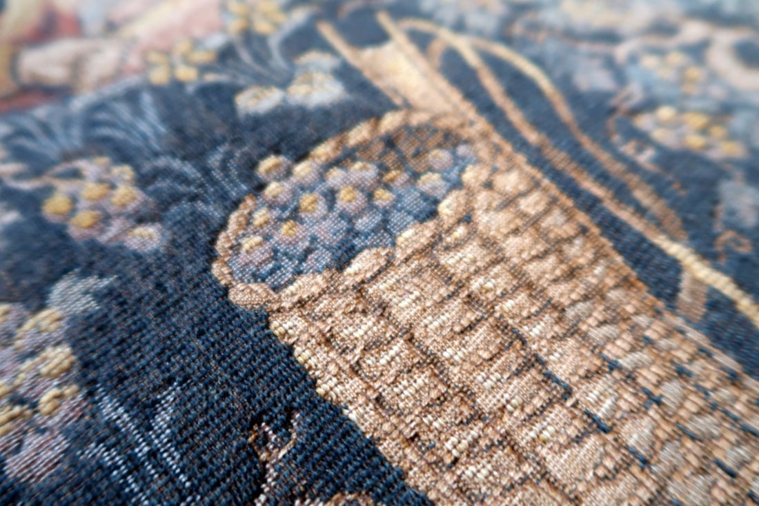 Vintage French Tapestry Wall Hanging by Marc Waymel, 3' x 3.8' (91cm x 117cm), 1960s - 15