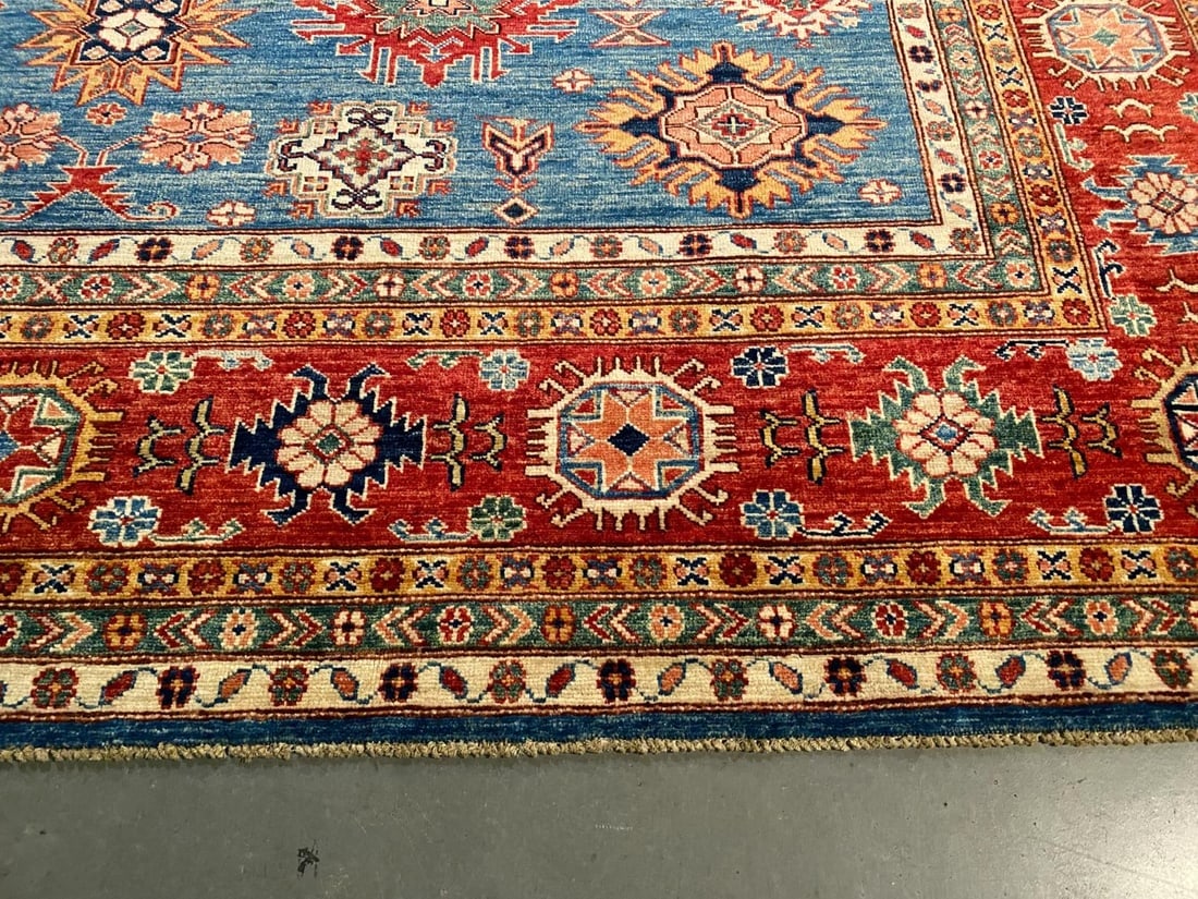 EXQUISITE FINE SUPER KAZAK RUG 9'.1"x12'.1" - 2