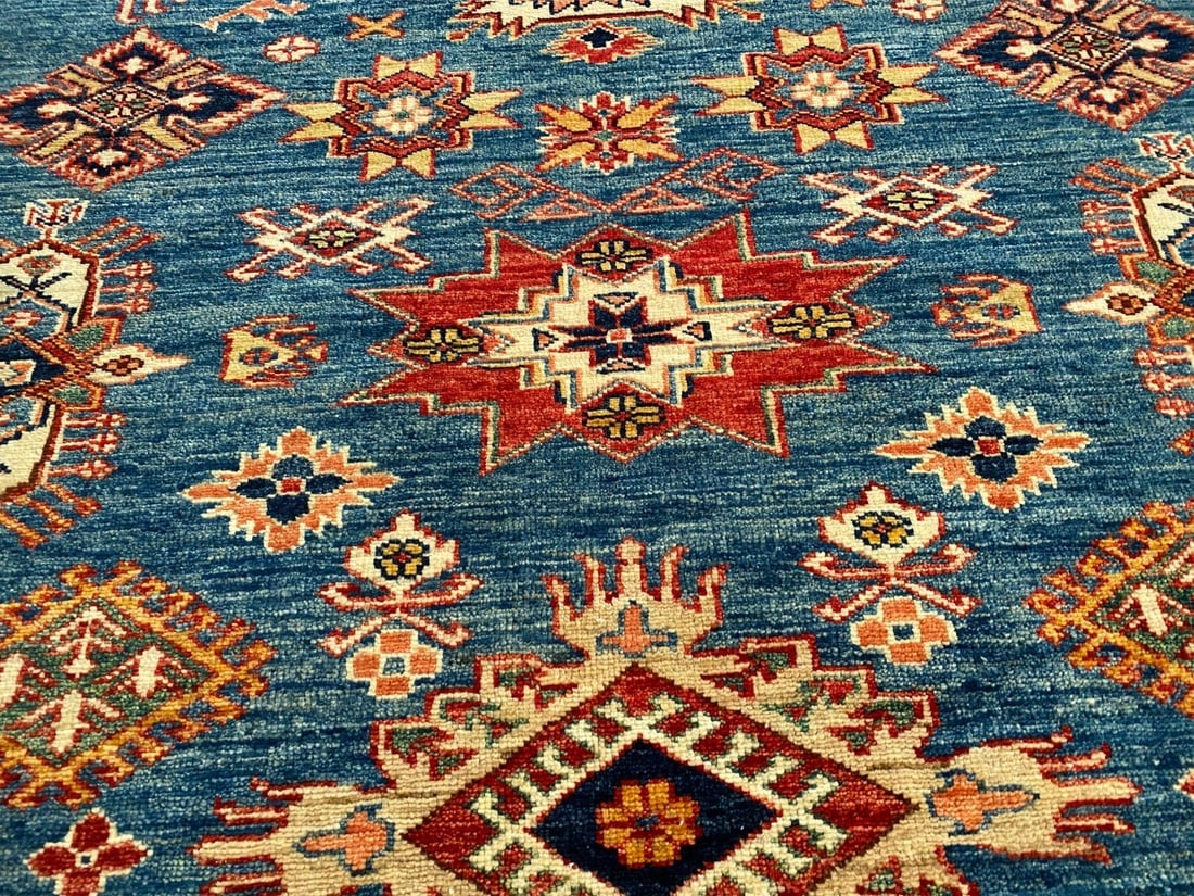 EXQUISITE FINE SUPER KAZAK RUG 9'.1"x12'.1" - 4