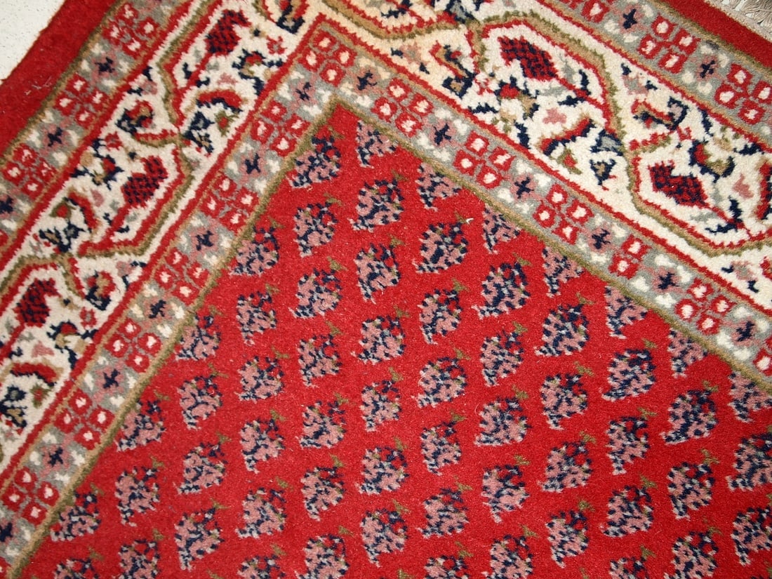 Handmade vintage Persian Seraband rug 3' x 5.3' (93cm x 162cm) 1970s - 3