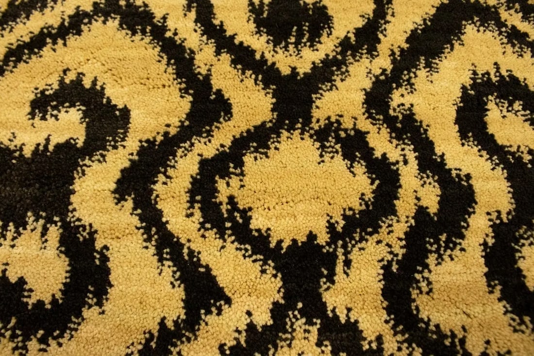 Charcoal Abstract 5'5X7'9 Machine-Made Modern Rug - 12