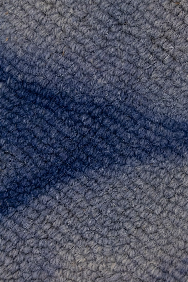 Purple-navy Tie-Dye 5X8 Hand-Tufted Modern Rug - 12