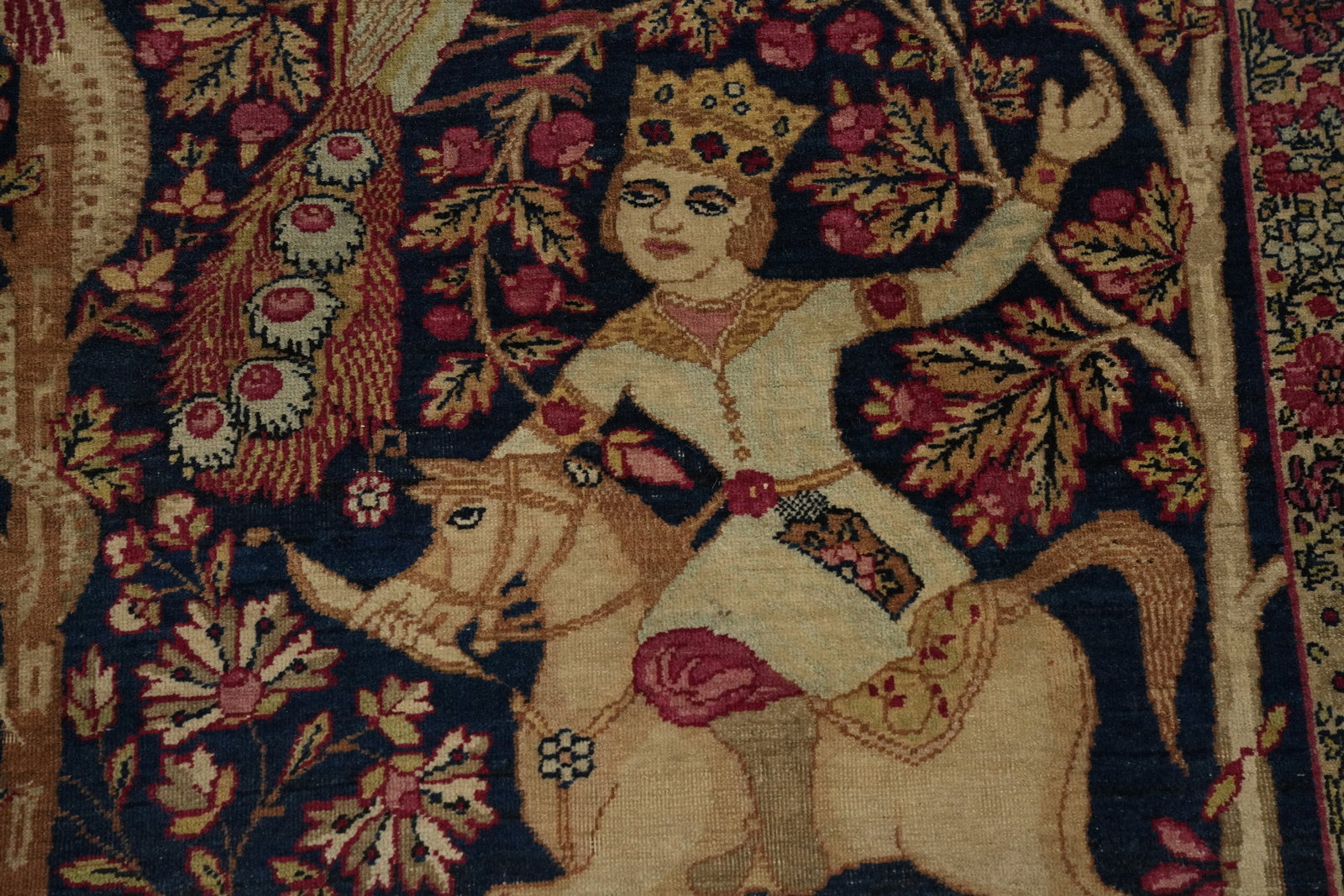 Pre-1900 Vegetable Dye Kerman Ravar Persian Area Rug 5x8 - 6