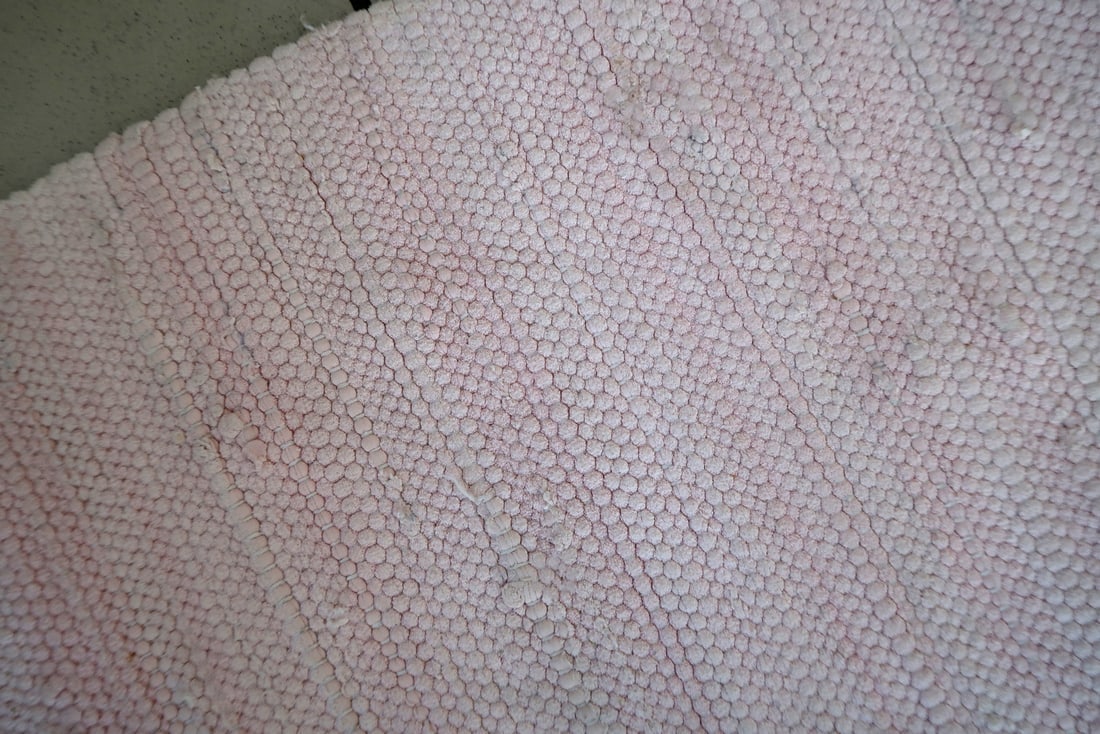 Handmade vintage Indian kilim 2.6' x 4.3' (80cm x 131cm) 1970s - 5