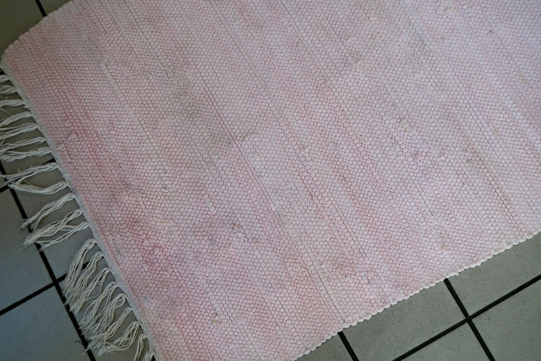 Handmade vintage Indian kilim 2.6' x 4.3' (80cm x 131cm) 1970s - 6