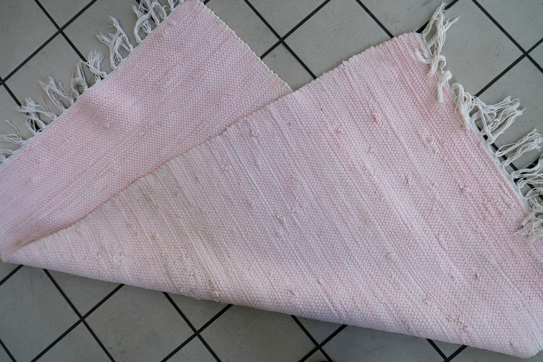 Handmade vintage Indian kilim 2.6' x 4.3' (80cm x 131cm) 1970s - 9