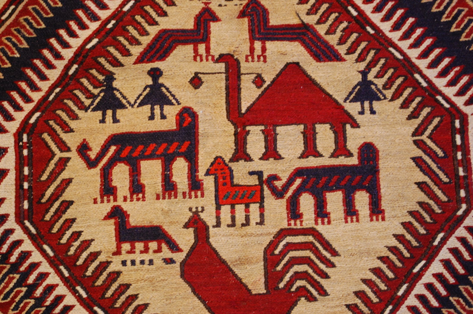 CAUCASIAN SOUMAK KILIM 4.3x9.5 - 9