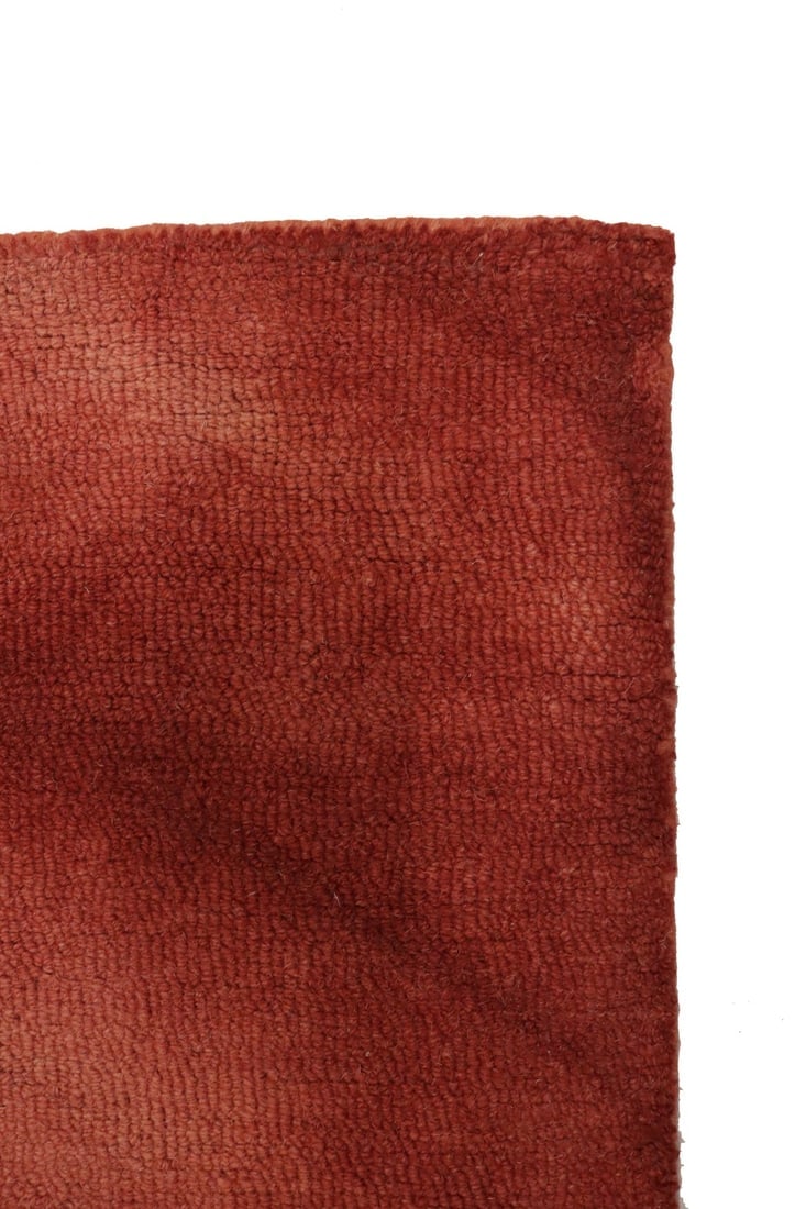 Maroon Red Tie-Dye 5X8 Hand-Tufted Modern Rug - 10