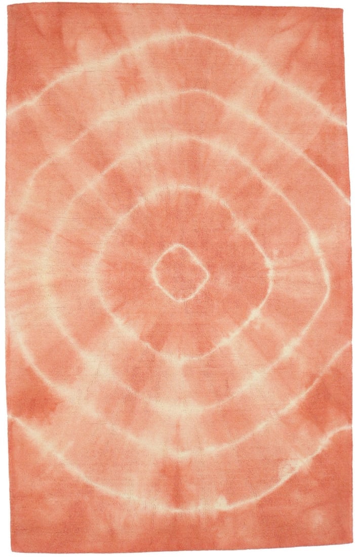 Coral Tie-Dye 5X8 Hand-Tufted Modern Rug: Title: Coral Tie-Dye 5X8 Hand-Tufted Modern Rug Description:Coral Tie-Dye Abstract Design 5X8 Hand-Tufted Modern Rug Foyer Decor Carpet Materials:Wool Dimension:5'0 X 8'0 Ft Reserve: $254.00 Shipping: