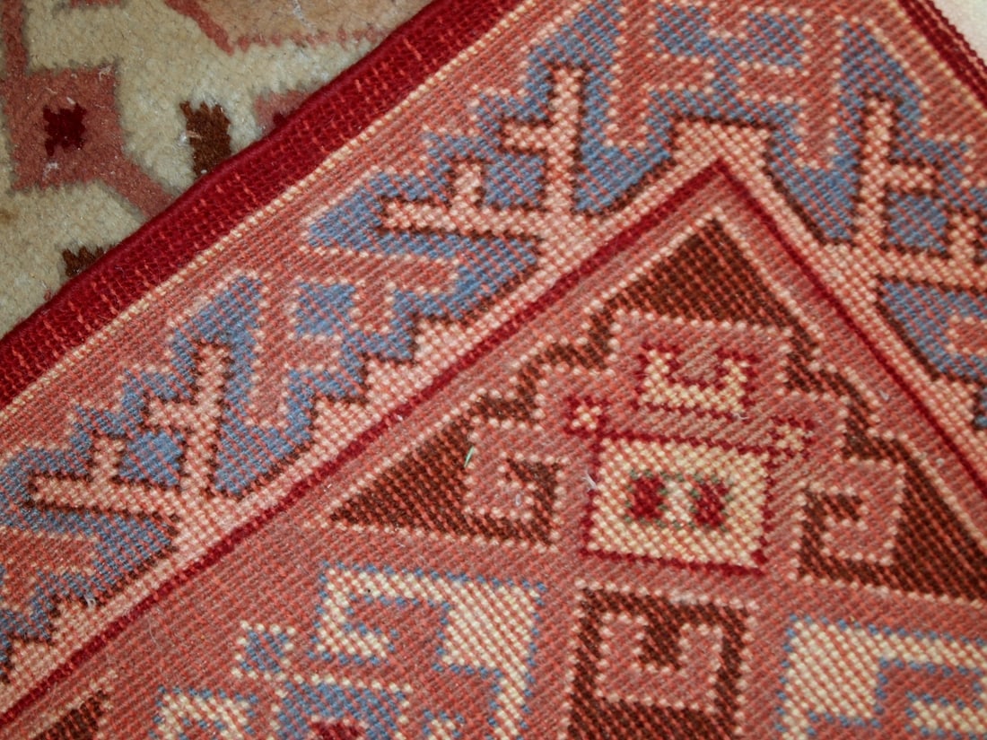Handmade vintage Turkish Sivas rug 6.5' x 8.9' (199cm x 274cm) 1960s - 12