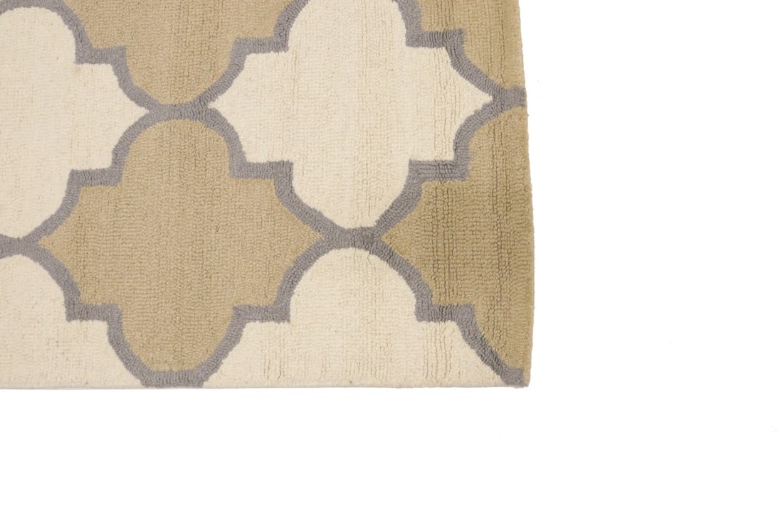 Multicolored Trellis 5X8 Hand-Tufted Modern Rug - 11