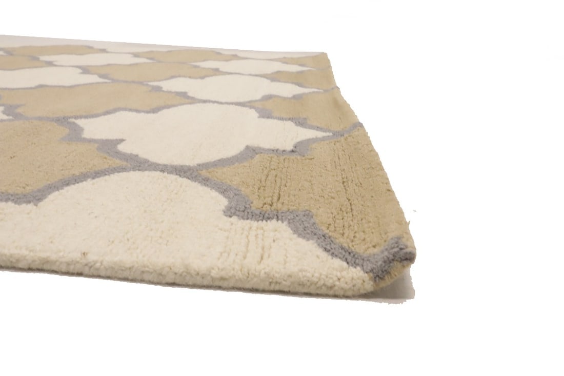 Multicolored Trellis 5X8 Hand-Tufted Modern Rug - 12