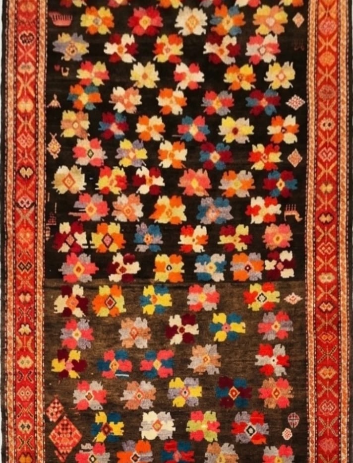 Hand Knotted Karabagh Tribal Wool Runner Caucasian Oriental Area Rug 5' x 11'6" - 3