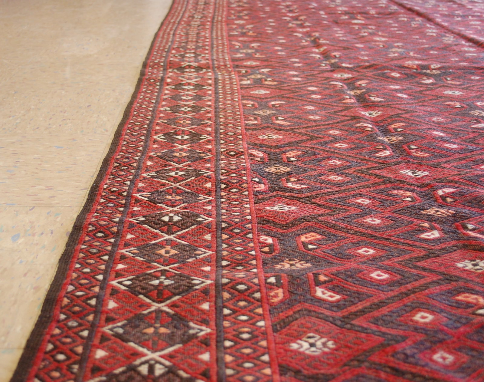 TURKMAN YAMOUTH SOUMAK KILIM 6'1" x 10'10" - 7