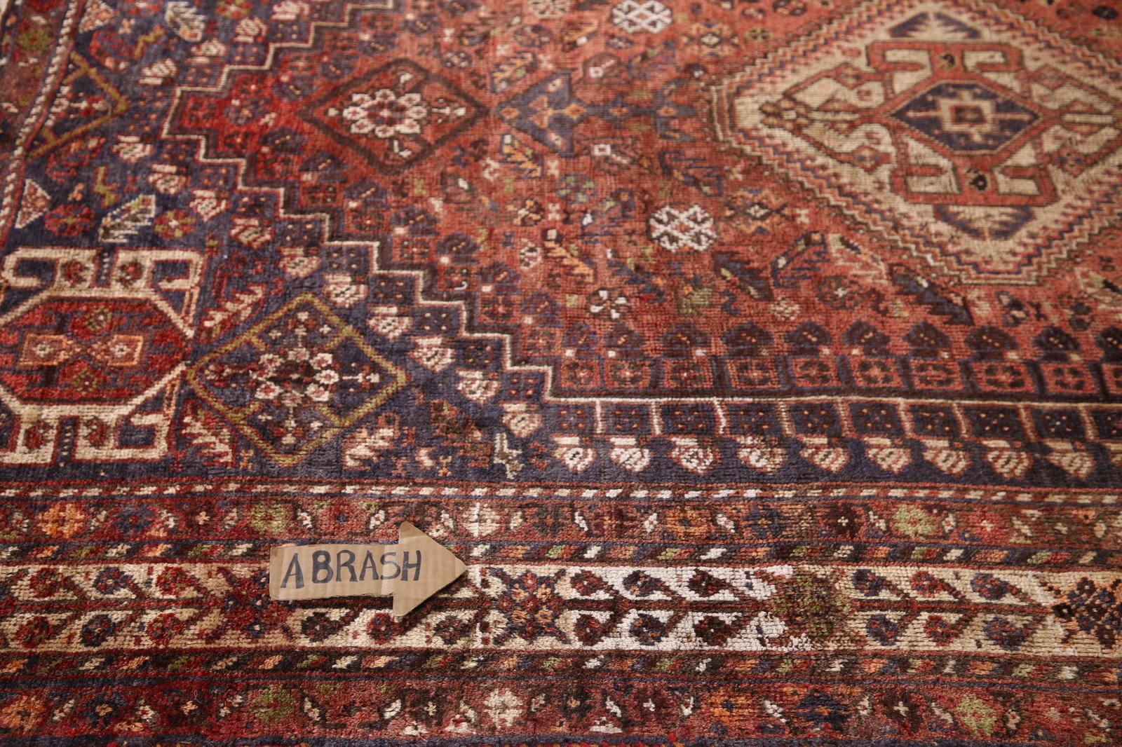 Vegetable Dye Shiraz Persian Area Rug 5x8 - 12