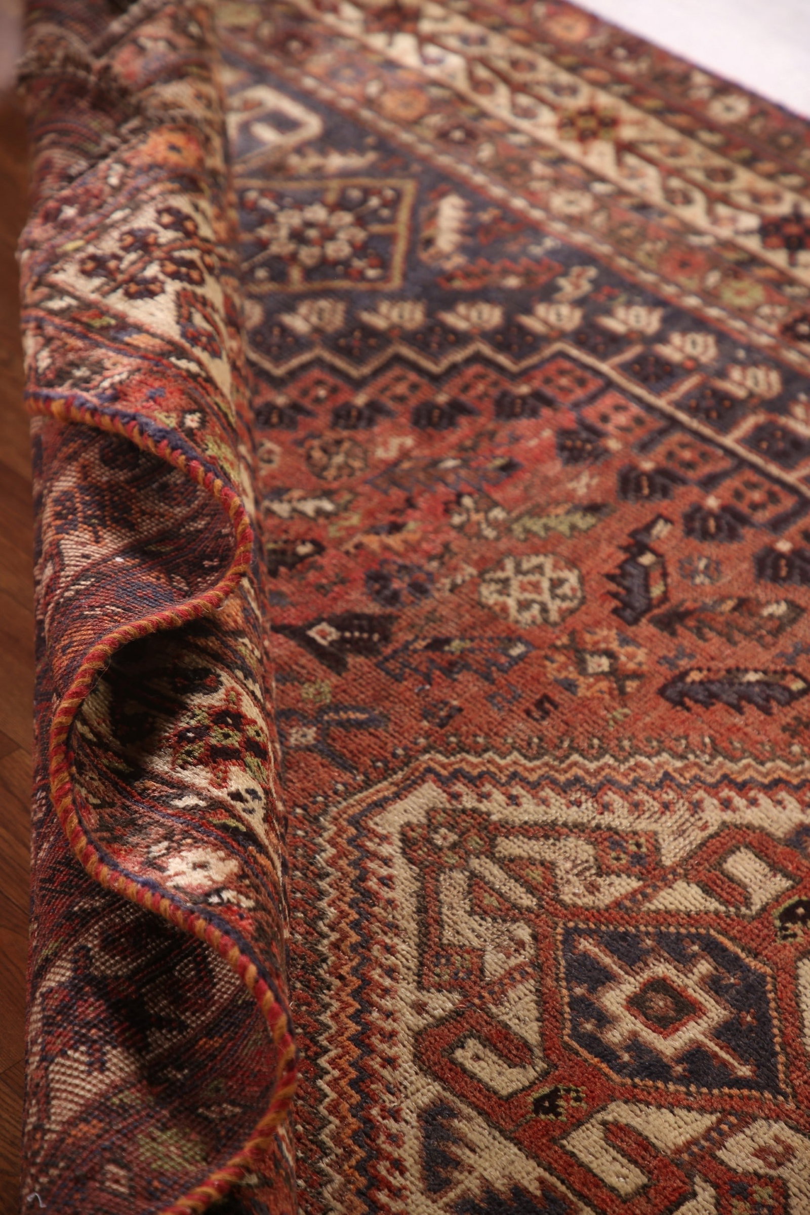 Vegetable Dye Shiraz Persian Area Rug 5x8 - 19