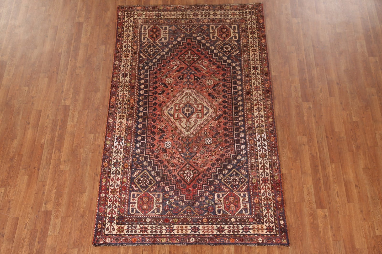 Vegetable Dye Shiraz Persian Area Rug 5x8 - 3