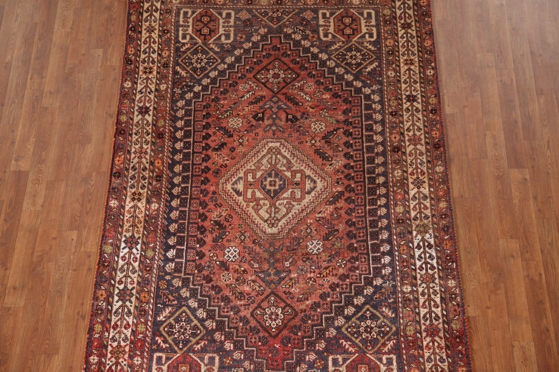 Vegetable Dye Shiraz Persian Area Rug 5x8 - 4