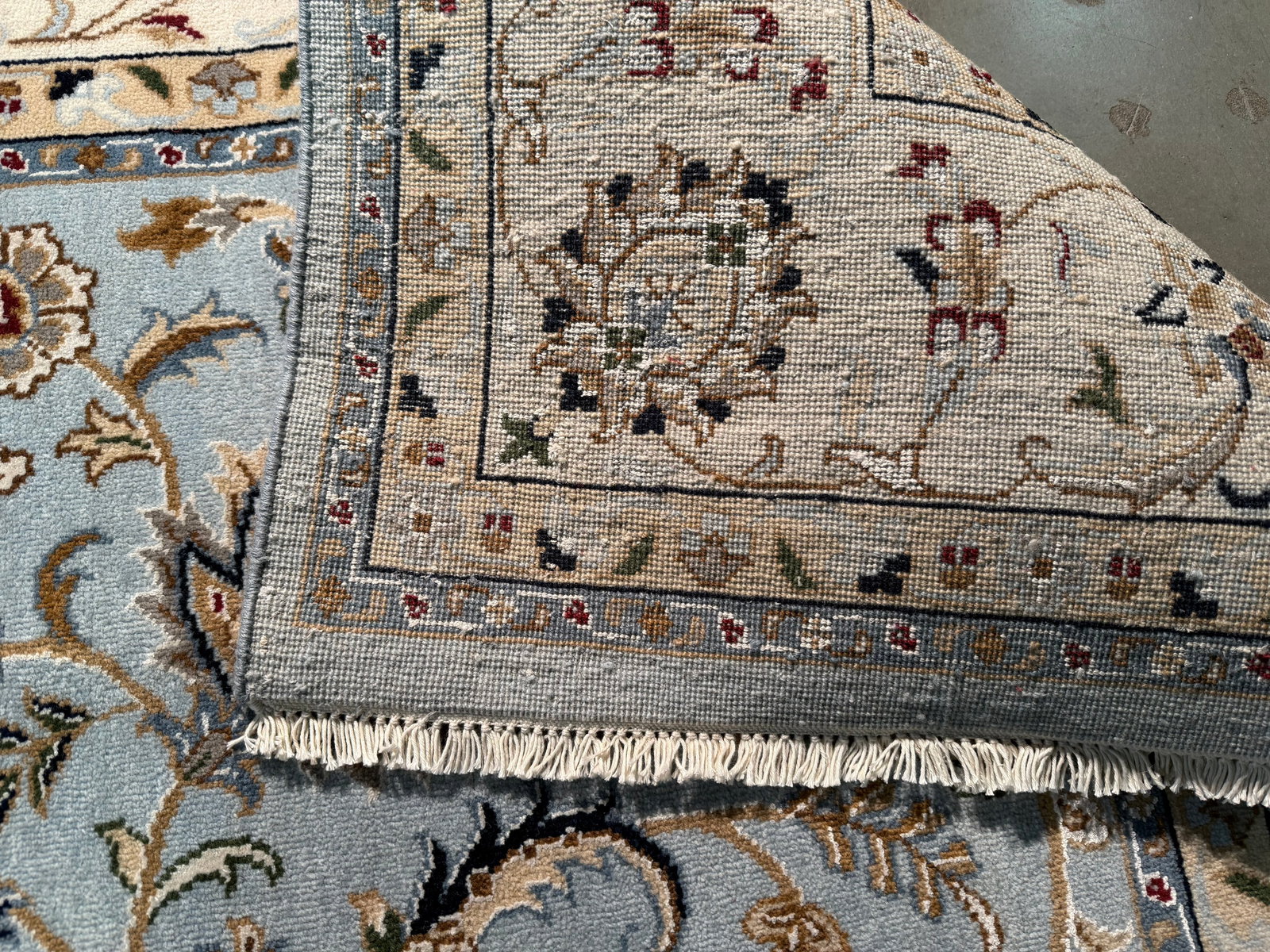 Fine Silk and wool Kashan Rug 8x10 - 8