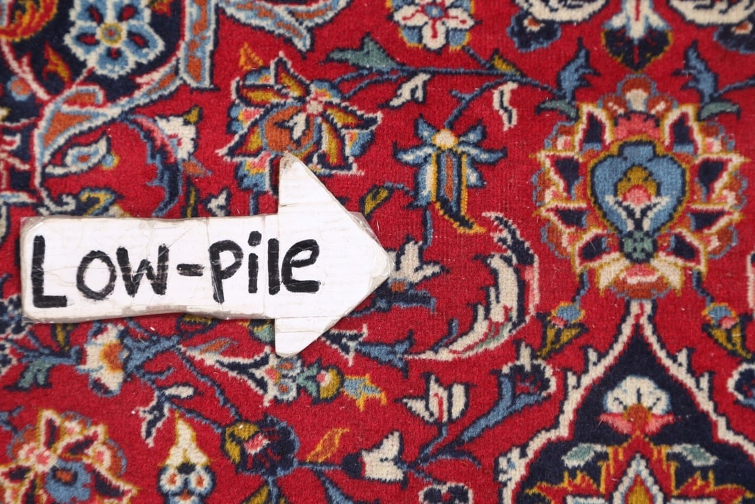 Set of 2 Floral Red Kashan Persian Area Rug 5x7 - 12