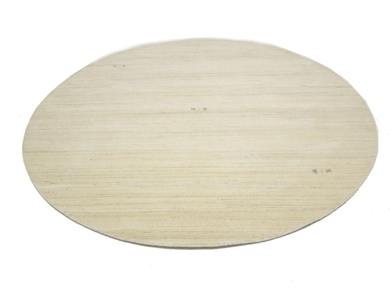 Oatmeal Tribal 8X8 Gabbeh Modern Round Rug - 4