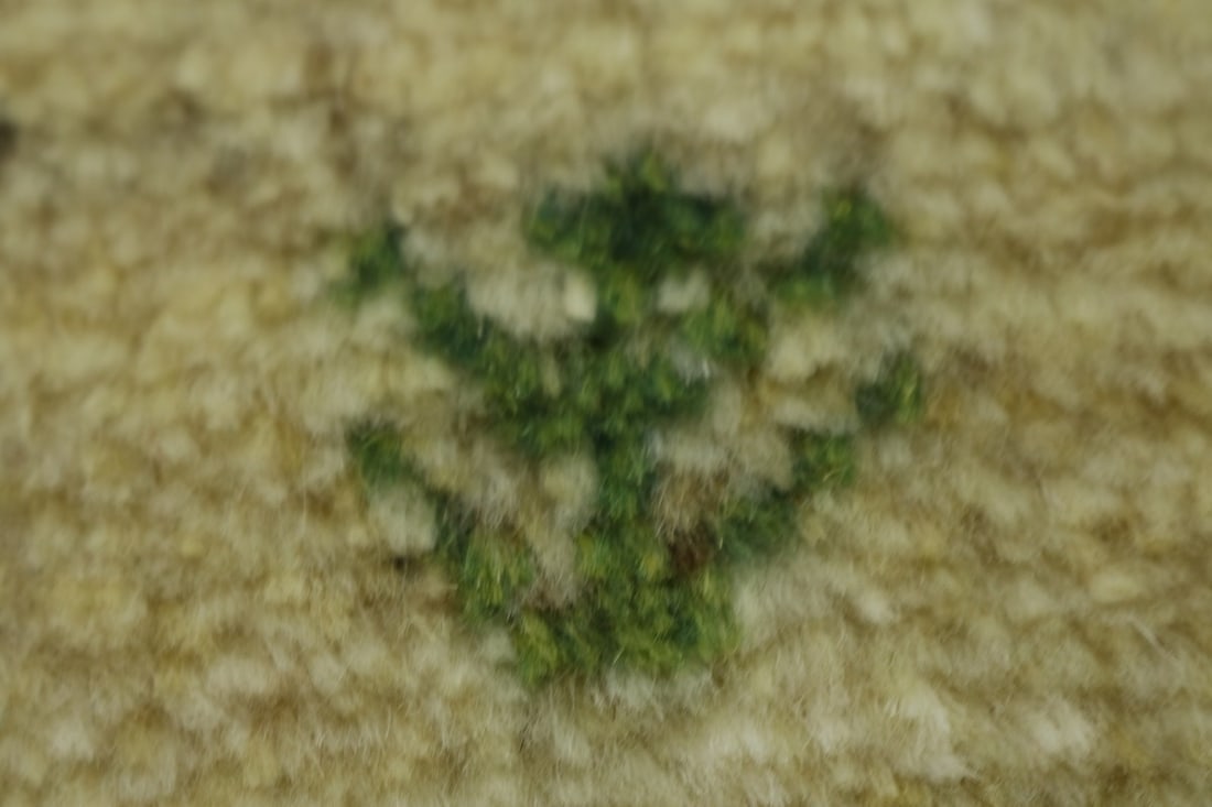 Cream Tribal 7X7 Gabbeh Persian Square Rug - 8