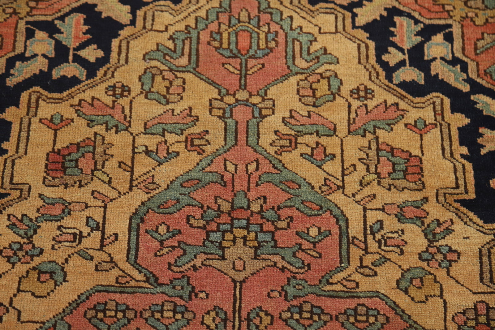 Pre-1900 Vegetable Dye Sarouk Farahan Persian Rug 3x5 - 10