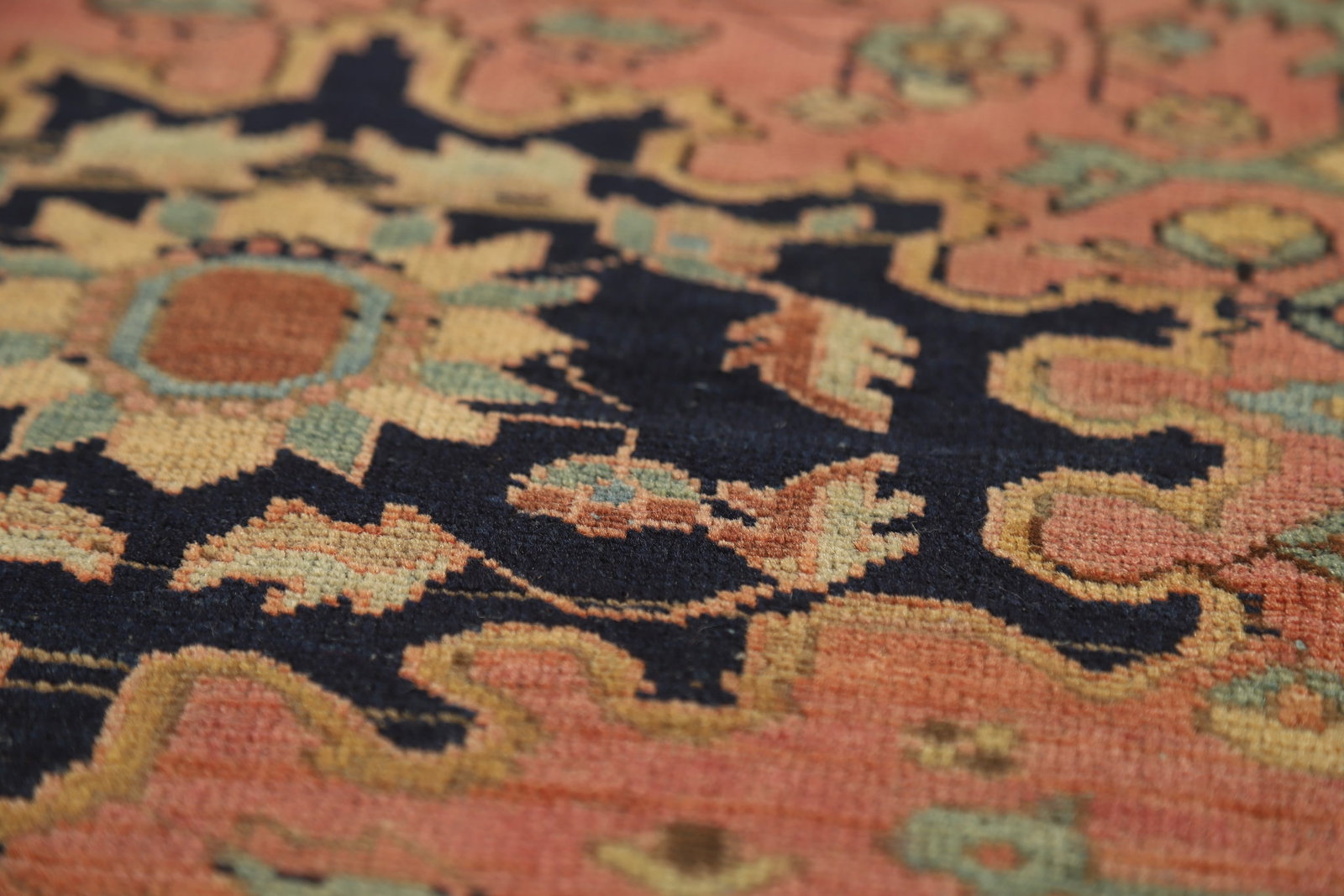 Pre-1900 Vegetable Dye Sarouk Farahan Persian Rug 3x5 - 11