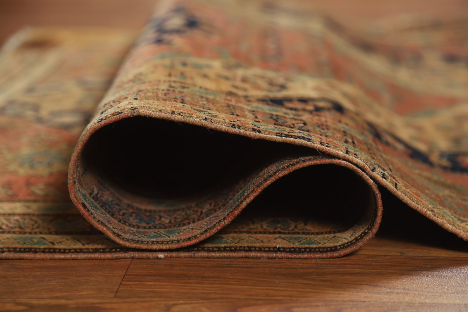 Pre-1900 Vegetable Dye Sarouk Farahan Persian Rug 3x5 - 15